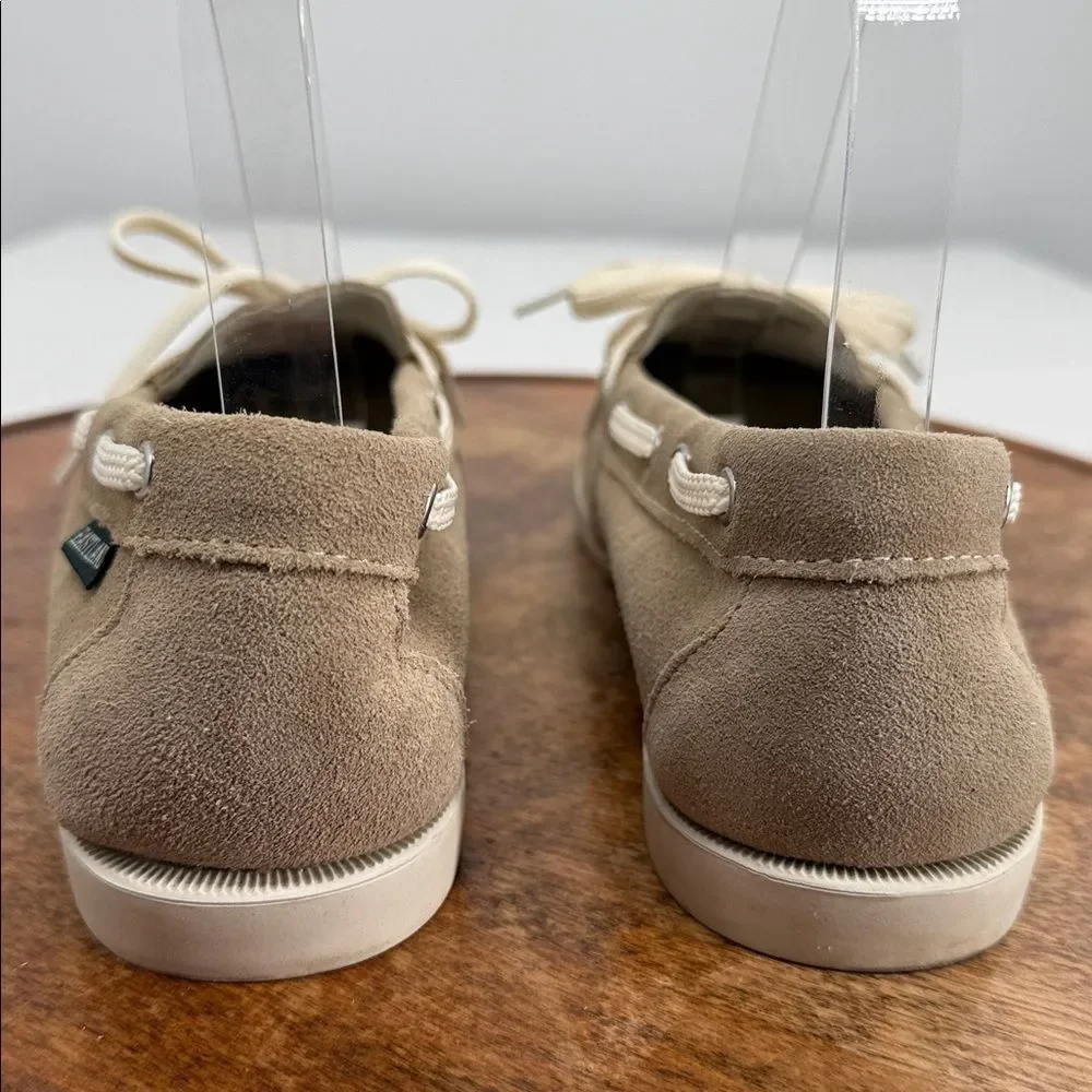 Eastland Shoes Wm 7.5M Yarmouth Tan Suede Boat Moccasin Loafers